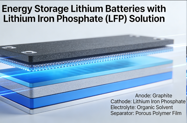 Energy Storage Lithium Batteries with Lithium Iron Phosphate (LFP) Solution