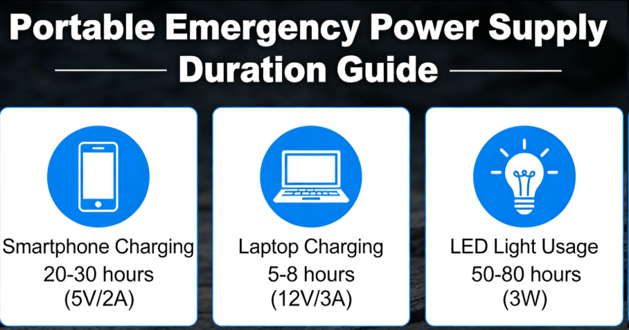 Portable Emergency Power Supply Duration