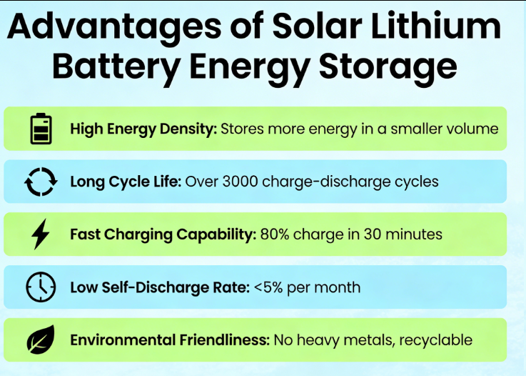 Advantages of Solar Lithium Battery Energy Storage
