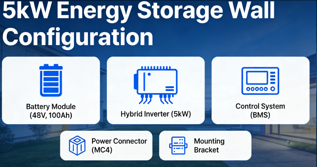 5kW Energy Storage Wall Configuration
