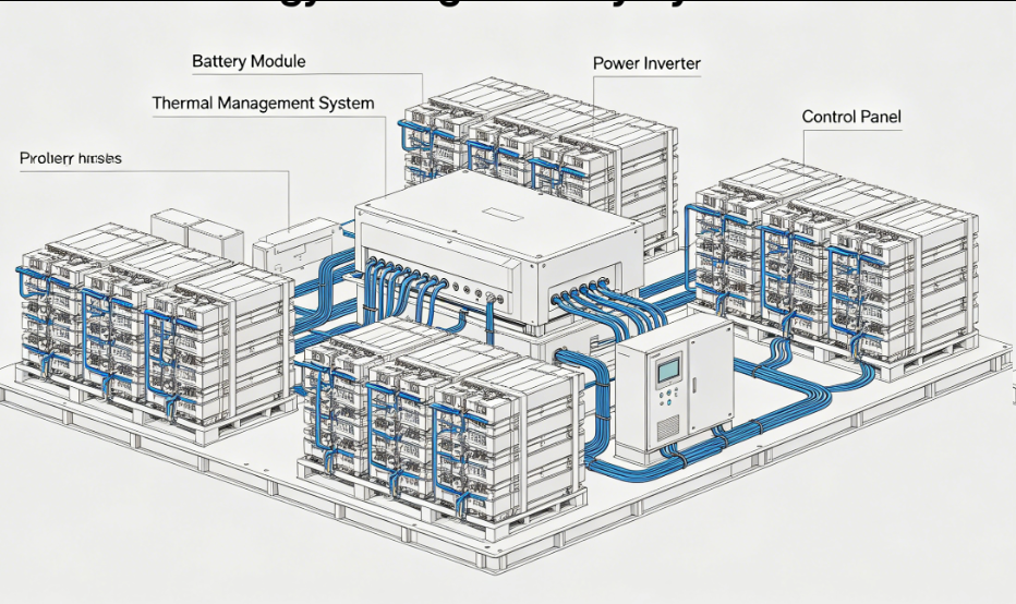Charging and Discharging Efficiency of Energy Storage Battery Systems