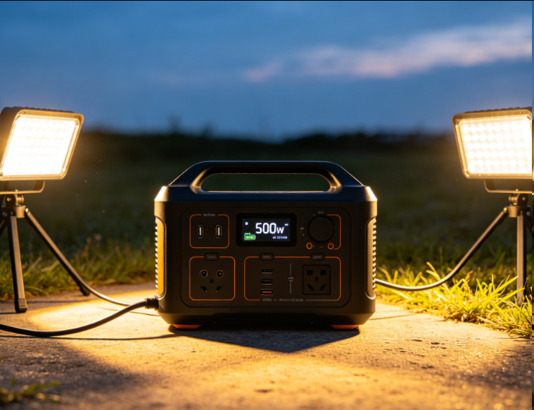Outdoor Lighting of 500W Portable Power Station